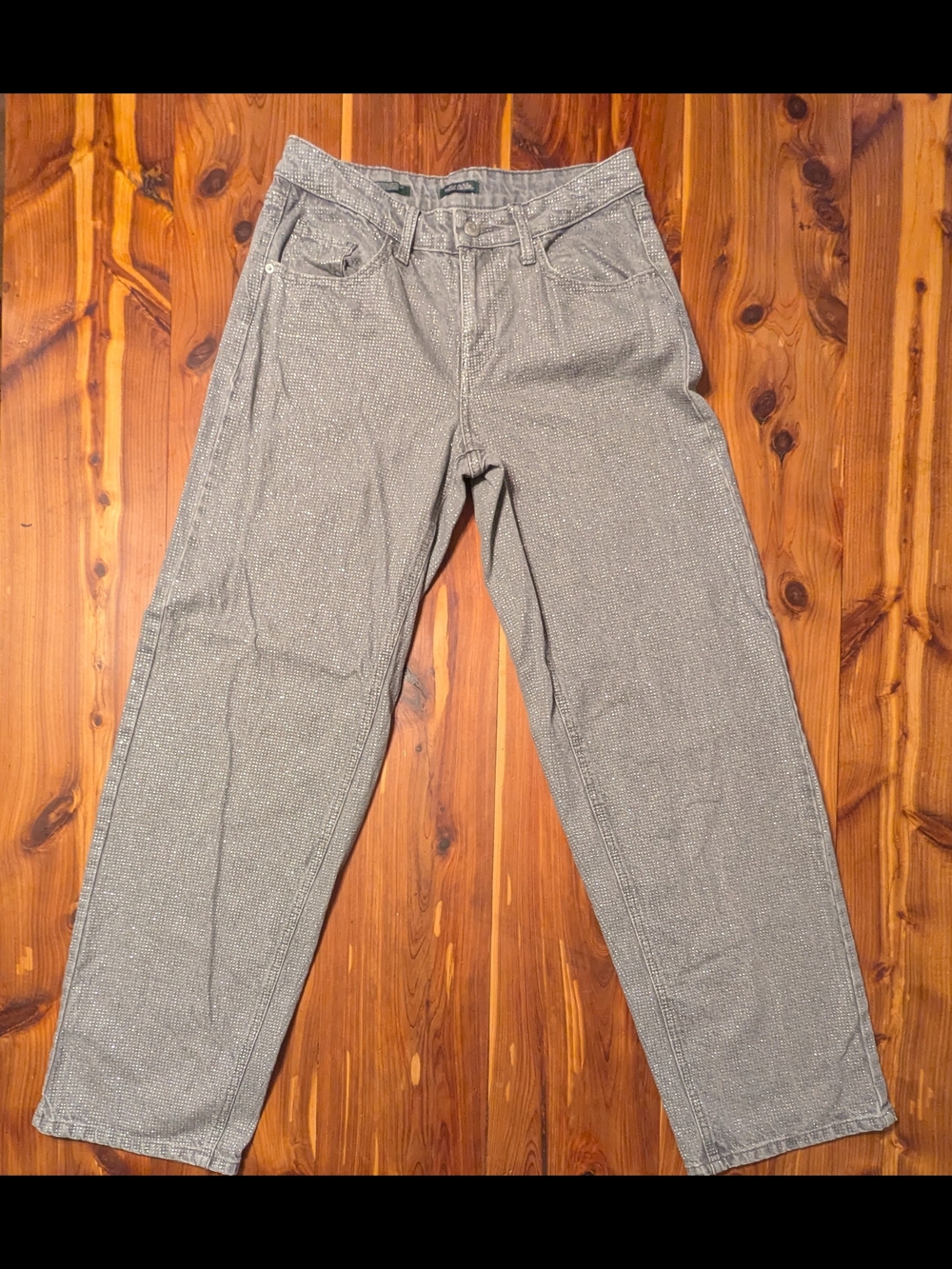 wild fable Straight Leg Jeans in Metallic Silver